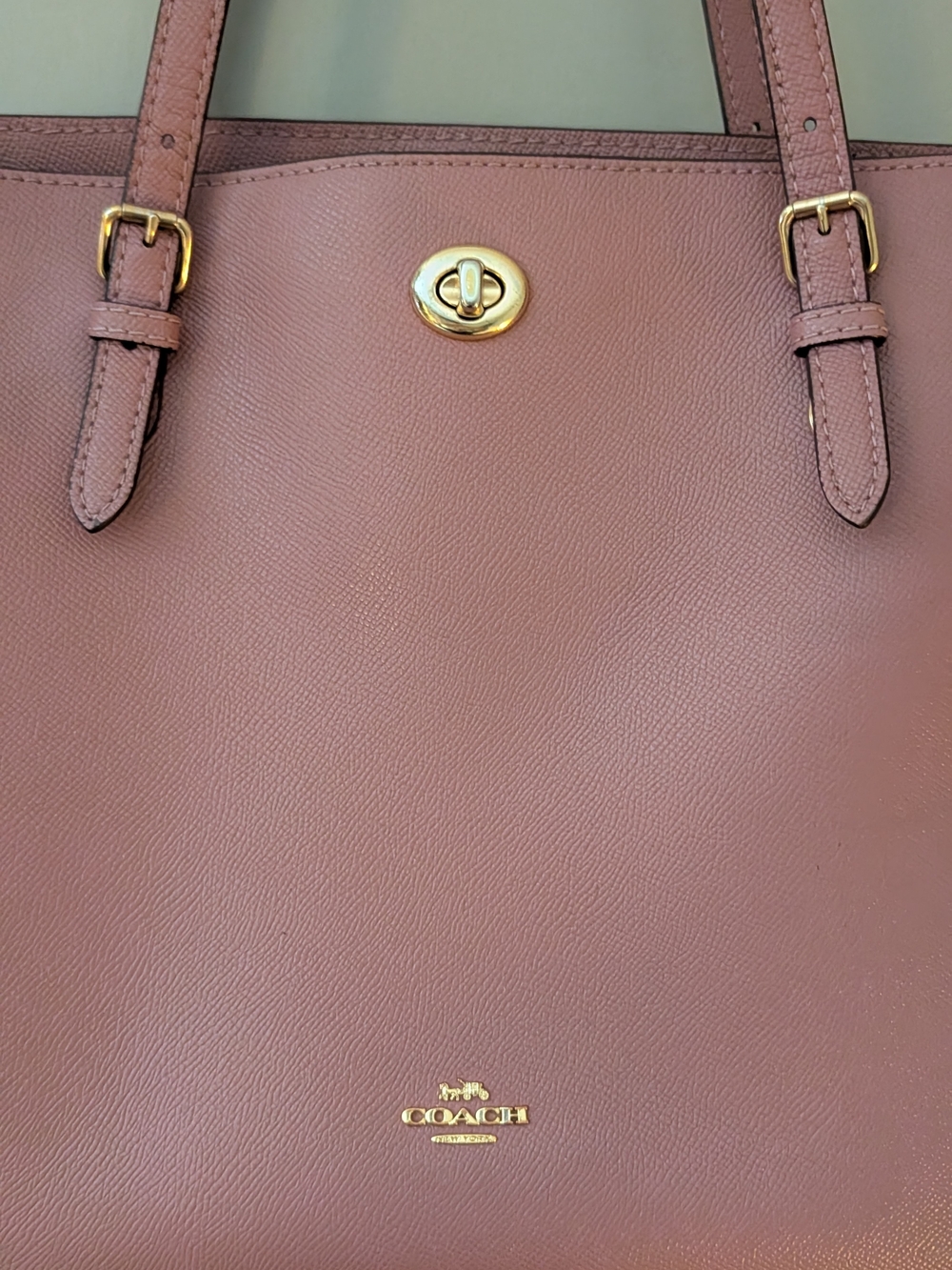 Pink Coach Turnlock Tote - Picture 8 of 8
